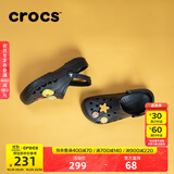 CROCS卡骆驰洞洞鞋贝雅男鞋女鞋轻便耐磨一脚蹬拖鞋休闲鞋|10126 黑色-001 39 (240mm)