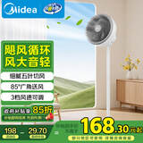 美的（Midea）家用空气循环扇电风扇落地式节能柔风小风扇/大风力强风台式卧室轻音台扇/香薰摇头落地扇 GAH20AC
