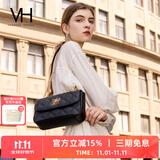 VANESSA HOGAN VH包包女包茵然软包2025夏季轻奢链条单肩斜挎包生日礼物送女友 黑色