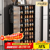 安尔雅 简易鞋柜经济型简约防尘小鞋架子多层组装塑料收纳柜玄关柜