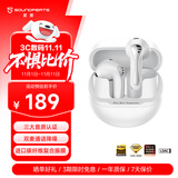 泥炭（SoundPEATS）Air5青春版真无线蓝牙耳机 Hi-Res臻品音质网易云音三标认证 半入耳 游戏 运动 AI通话降噪蓝牙5.4 【青春版】月华白-性价比首选