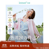 茵曼莱赛尔天丝女装轻薄衬衫2025夏季新品衬衣上衣 新升级-丁香粉 XL