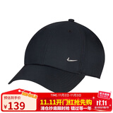 耐克NIKE运动配饰男女太阳帽棒球帽CLUB CAP速干帽子FB5372-010黑M/L