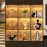 初见酒柜装饰品摆件艺术轻奢高档红酒架客厅餐边柜电视柜乔迁新居礼品 轻奢柜体11件套【设计师组合】