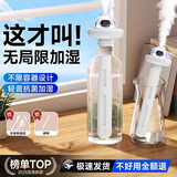 AMMFAITH加湿器空气净化器一体鼻炎卧家用轻音儿童母婴专用香薰机 办公室桌面大容量车载静音床头usb加湿器 充电款【纳米大喷雾+断电保护+温馨暖灯】