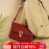 UR包包女包简约气质斜挎包女2025新款腋下单肩包高级结婚新娘包 酒红【送闺蜜送女朋友礼物实用】
