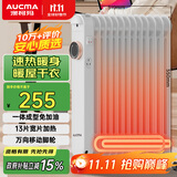 澳柯玛（AUCMA）13片油汀取暖器/取暖器家用/取暖电器/电暖器/电暖气片烤火炉油丁13片电热油汀电暖炉206-13