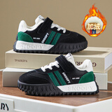 SNOOPY史努比童鞋男童运动鞋冬季保暖休闲鞋耐磨跑步二棉鞋2869黑白29