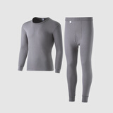 海之宁秋衣秋裤套装圆领纯棉加厚款保暖内衣男士全棉棉毛衫宽松衬衣衬裤