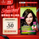 施华蔻（Schwarzkopf）怡然染发霜4.1/9亚麻褐棕 染发剂植物染发膏亚麻棕自己染男女盖白