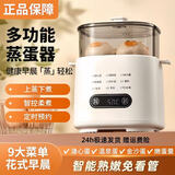 煮蛋器蒸蛋器自动断电2026新款煮鸡蛋神器电蒸锅蒸锅一体多功能早餐机多功能锅蒸蛋 双层 9功能蒸蛋器+蒸架+蒸碗+高笼
