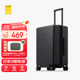 地平线8号（LEVEL8）行李箱密码拉杆箱男女托运大容量万向轮学生旅行者PC箱 24英寸黑