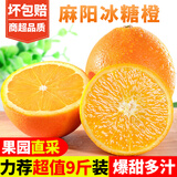 甜果源 湖南麻阳冰糖橙子 高山甜橙子果冻脐橙时令应当季新鲜水果礼盒品 净重3斤【尝鲜装】 单果60mm以下（精选性价比）