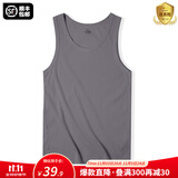 马登工装美式棉背心男健身运动老头汗衫无袖t恤跨栏重磅螺纹坎肩打底 花灰色 【拍2件减5元/篮球/吸汗】 XL （修身版型，可拍大一码）