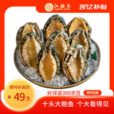 江船长 冷冻大鲍鱼 净重400g 10粒袋装 火锅食材 烧烤 贝类生鲜 