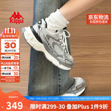 卡帕（Kappa）女鞋增高老爹鞋子女款秋季厚底跑步鞋休闲运动慢跑鞋 奥运灰 38.5