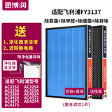 思博润适配飞利浦空气净化器AC4076过滤网滤芯 FY3137配AC3252/3254/3256滤网