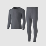 海之宁秋衣秋裤套装圆领纯棉加厚款保暖内衣男士全棉棉毛衫衬衣衬裤