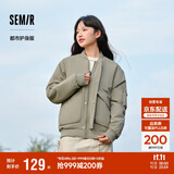 森马棉服男防水防油防污防风冬装厚飞行员棒球领夹克109724112101