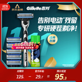 吉列剃须刀手动 锋速3 刮胡刀手动京东自营旗舰店  男士实用礼物 3层刀片 1刀架6刀头+50g剃须膏 非吉利
