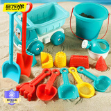 马丁兄弟儿童沙滩玩具车大号挖沙铲玩沙工具宝宝男女孩挖土16件 生日礼物