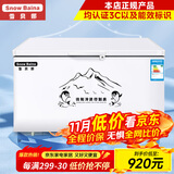 雪贝娜冰柜商用大容量全冷冻家用双温卧式冷柜展示柜 588单温【铜管一级能效】长1.27米