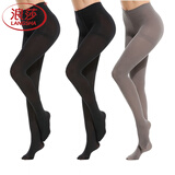 浪莎3双光腿神器春秋冬季裸感黑肉色丝袜女薄款秋裤外穿打底裤袜 黑色2灰色1 均码 【50D半透适合】(20-30度)