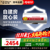史密斯（A.O.SMITH）60升电热水器 国家补贴 无地线可安装 安全隔电 金圭内胆 速热节能 一键中温保温E60VDS 