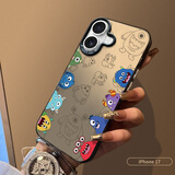 江铭 适用苹果17手机壳iphone17保护套全包防摔男女款创意保护壳彩银壳多色小怪兽