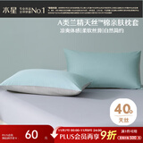 水星家纺枕套兰精天丝™棉凉感枕头套A类一对装枕头罩双人家用48x74cm