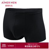 爱慕先生1号裤莫代尔净痕中腰平角NS23V81暗夜黑170