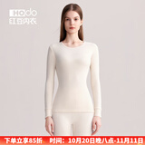 红豆（Hodo）秋衣秋裤女纯棉保暖内衣套装男士圆领本命年全棉中老年打底棉毛衫 女士浅玉 L (165) 女士