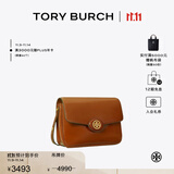 Tory Burch 汤丽柏琦【季末礼遇】ROBINSON 斜挎肩背包豆腐包TB 143122 棕色 223 OS