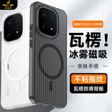 铁布衫【现货现发】适用vivo iQOO15ultra光栅手机壳iqoo15保护套磁吸磨砂全包超薄防摔防指纹男女通用 【光栅亲肤手感 | 磨砂磁吸款】透黑色 iQOO 15ultra