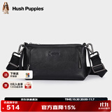 暇步士（Hush Puppies）单肩包真皮男士背包斜挎商务通勤牛皮小挎包新款男士包生日礼物 HA-2171005W-5710
