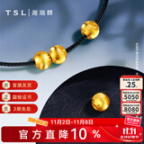 谢瑞麟（TSL）黄金转运珠足金路路通简约猫眼串珠不含手绳YS009 计价类（工费140元） 约0.25g