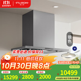 富士帝日本原装进口  油烟分离顶吸欧式吸油烟机 家用白色日系抽油烟机防油涂层易清洁CXW-230-CL260E 银色 SV