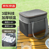 京东京造 三层加厚保温袋6.5L 冷藏保温箱保温包饭盒手提袋配冰袋*10