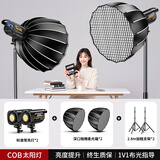 硕图直播补光灯摄影COB打光灯专业直播间专用灯光设备套装主播美颜灯拍照摄柔光灯全套影棚套装摄影灯