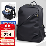 高尔夫（GOLF）双肩包男士电脑背包男学生书包防泼水户外骑行出差旅行背包 雾黑
