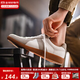 马登工装经典复古德训鞋男低帮休闲鞋潮流运动训练小白鞋平底男士板鞋 灰色 【通勤百搭/夏季阿甘男鞋】 41 (255mm) 男码