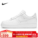 耐克NIKE缓震板鞋男空军一号AIR FORCE 1运动小白鞋CW2288-111白42.5