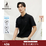 beanpole【凉感】男女同款   2025夏季索罗娜商务短袖T恤POLO 黑色 XL 185/100A