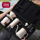 CLITON手冲咖啡套装手摇磨豆机咖啡豆研磨机咖啡机咖啡壶滤杯收纳包礼盒