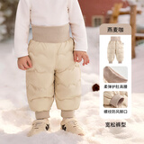 欧孕（OUYUN）宝宝羽绒裤外穿冬季新款男童女童儿童婴儿90白鸭绒裤子男 燕麦咖 [90白鸭绒 A类标准] 80 [建议身高73cm-80cm]