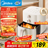 美的（Midea）空气炸锅免翻面 2025年新款家用大容量 6L经典旋钮 空气炸锅微波炉烤箱一体机蒸烤一体 KZE6016