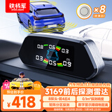 铁将军汽车倒车雷达 -彩屏-前4后4雷达 8探头 通用车型-珍珠白