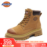 Dickies男士马丁靴高帮时尚男靴工装靴情侣靴男 土黄 37-女款