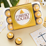 费列罗金莎榛果夹心巧克力30粒/375g 礼物伴手礼下午茶原装进口休闲零食