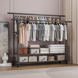 楠叶 落地晾衣架 阳台衣架  移动衣架 简易晾衣杆 卧室挂衣架YJX-27